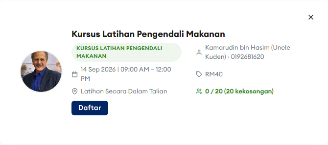 Pilih kursus