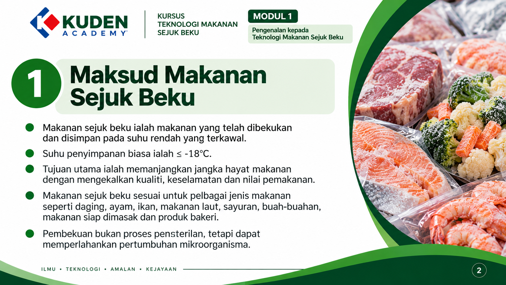 Maksud Makanan Sejuk Beku